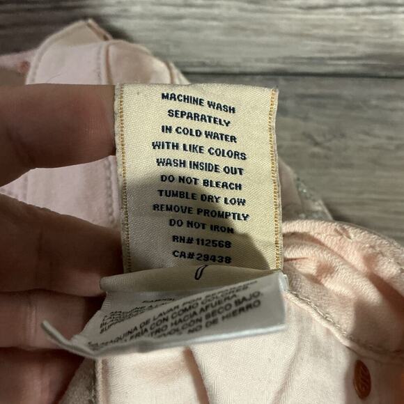 Miss Me Light Peach Cropped Jeans Size 29 Y2K 2000s Retro - Picture 6 of 13